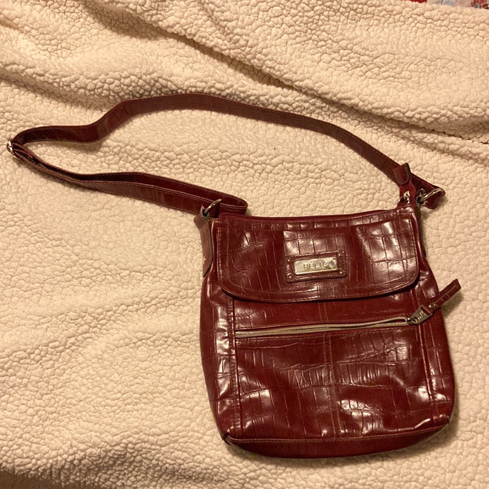 Dark red Relic purse